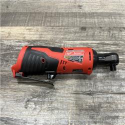 AS-IS Milwaukee 12V Lithium-Ion Cordless 3/8 in. Ratchet (Tool-Only)