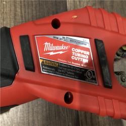 AS-IS Milwaukee 12V Lithium-Ion Cordless Copper Tubing Cutter (Tool-Only)