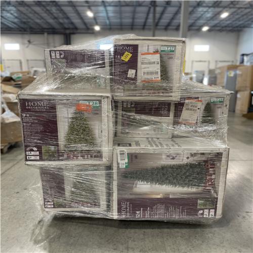 DALLAS LOCATION- AS-IS HOME DECORATORS ASSORTED CHRISTMAS TREES PALLET