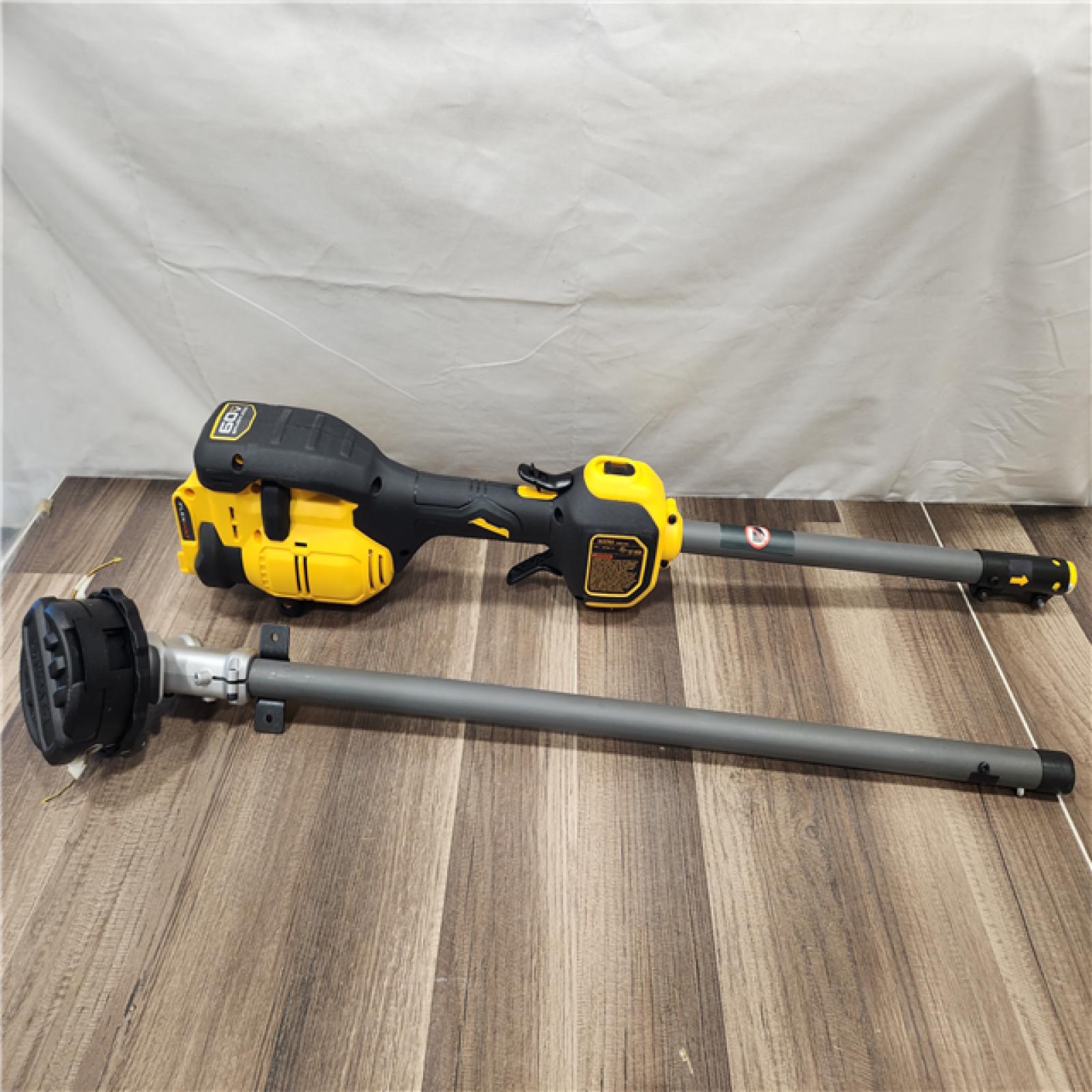 AS-IS- DEWALT FLEXVOLT 60V MAX 17 in. Cordless Battery Powered Attachment Capable Trimmer (TOOL ONLY)