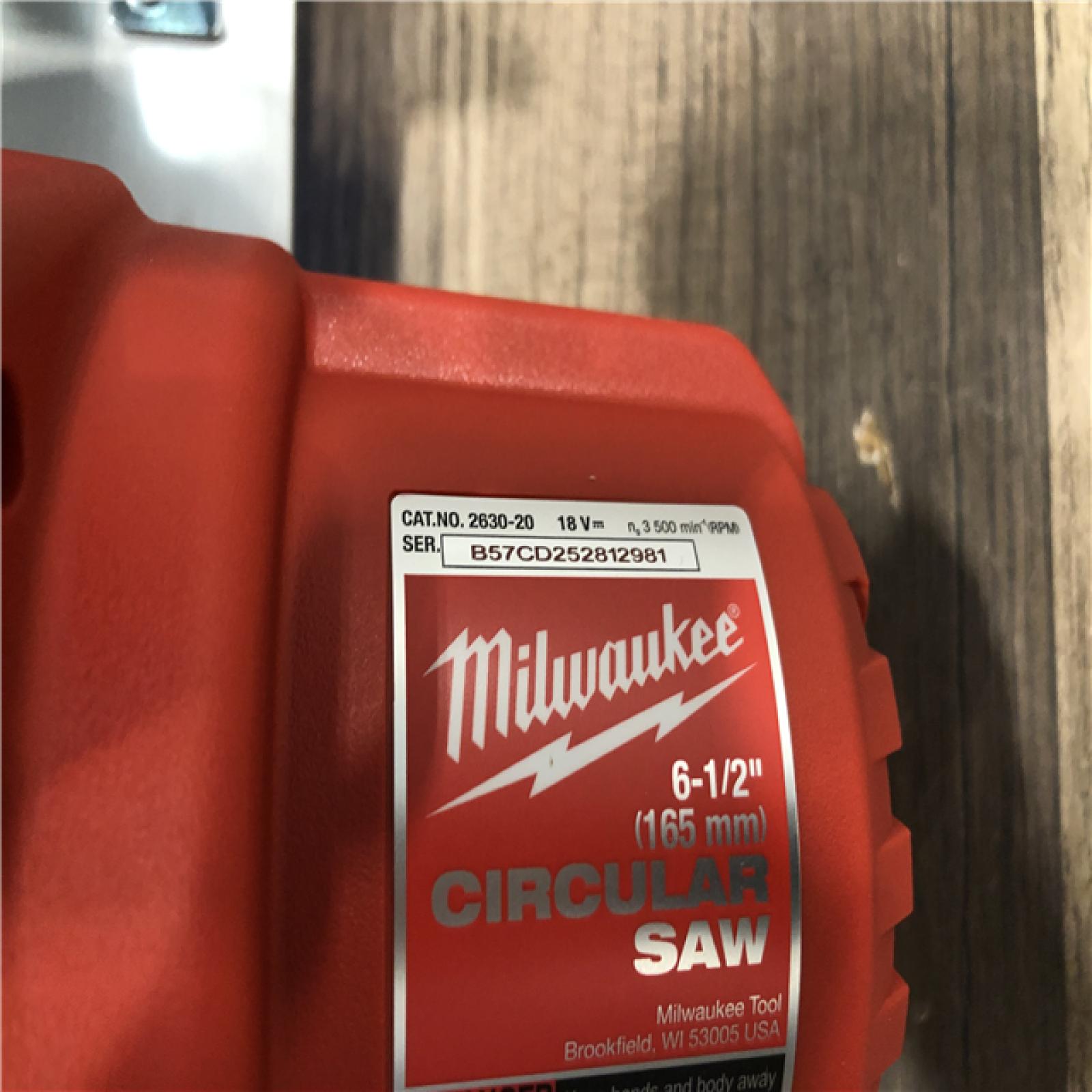 AS-IS Milwaukee M18 18V Lithium-Ion Cordless 6-1/2 in. Circular Saw (Tool-Only)