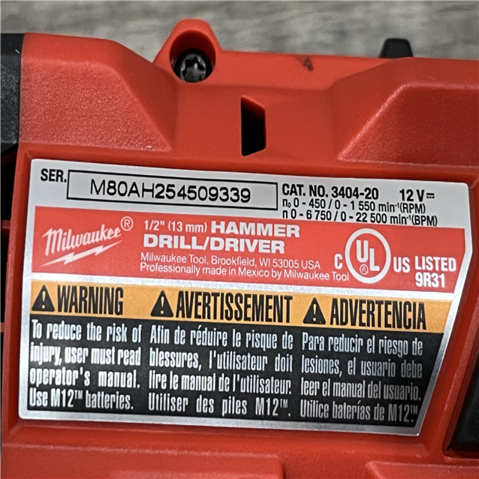 AS-IS Milwaukee FUEL 12-Volt Lithium-Ion Brushless Cordless Hammer Drill and Impact Driver Combo Kit