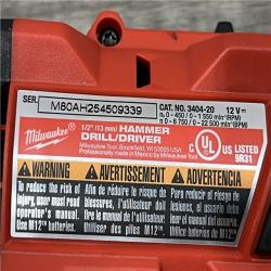 AS-IS Milwaukee FUEL 12-Volt Lithium-Ion Brushless Cordless Hammer Drill and Impact Driver Combo Kit