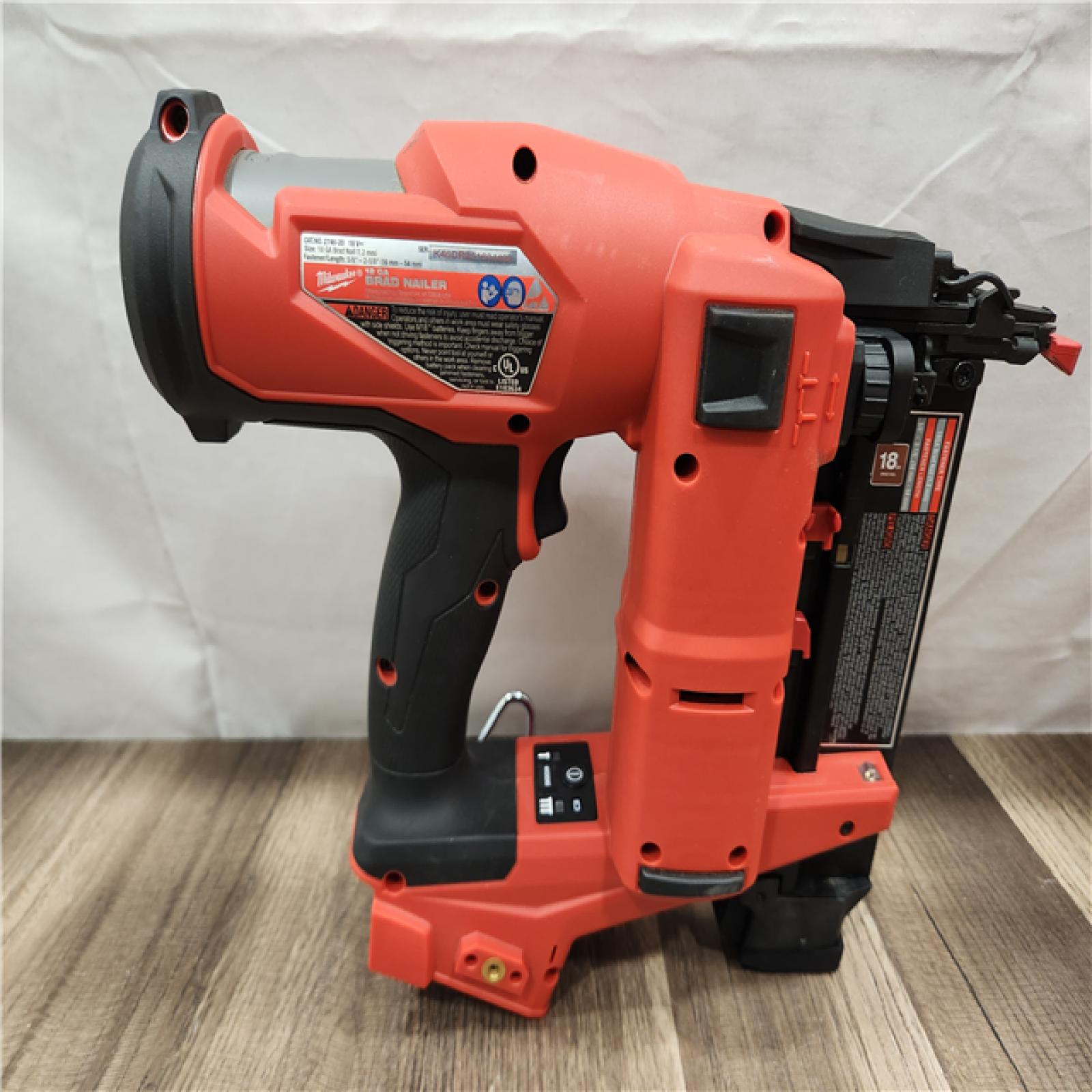 AS-IS- Milwaukee M18 FUEL 18 Gauge Brad Nailer (TOOL ONLY)