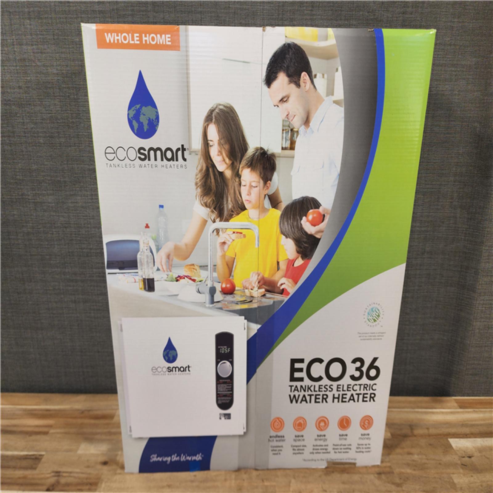 HOUSTON LOCATION - AS-IS (NEW) ECO36 TANKLESS ELECTRIC WATER HEATER