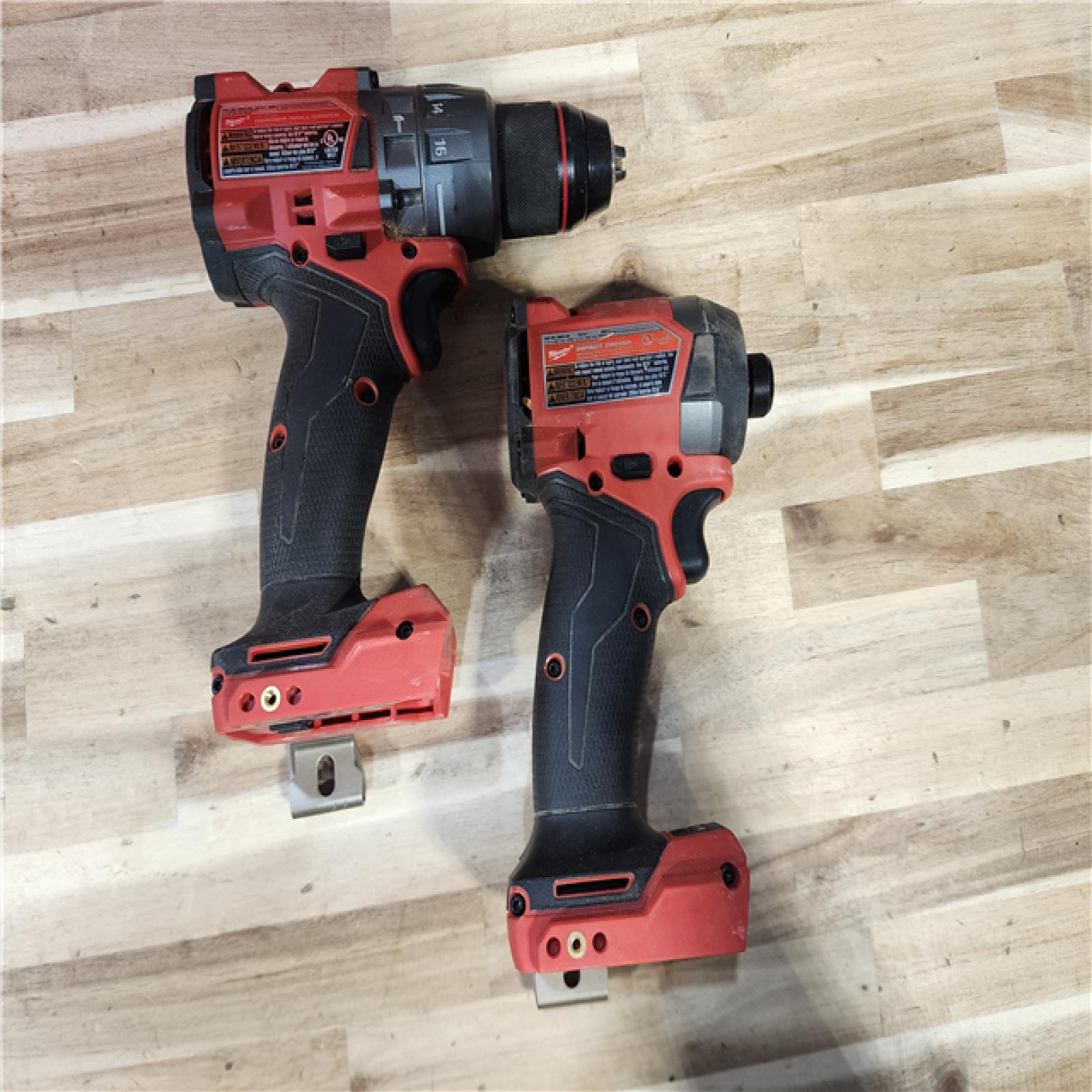 HOUSTON LOCATION - AS-IS Milwaukee  FUEL 18V Lithium-Ion Brushless Cordless Hammer Drill and Impact Driver Combo Kit