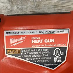 AS-IS Milwaukee 18V Lithium-Ion Cordless Compact Heat Gun (Tool-Only)