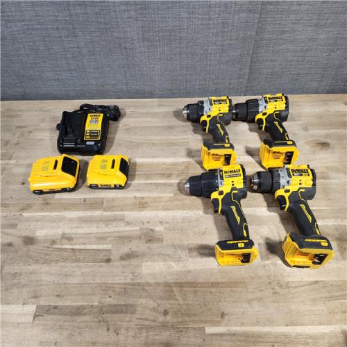 HOUSTON LOCATION - AS-IS DEWALT 4 TOOL COMBO KIT W/ (2) BATTERY & CHARGER