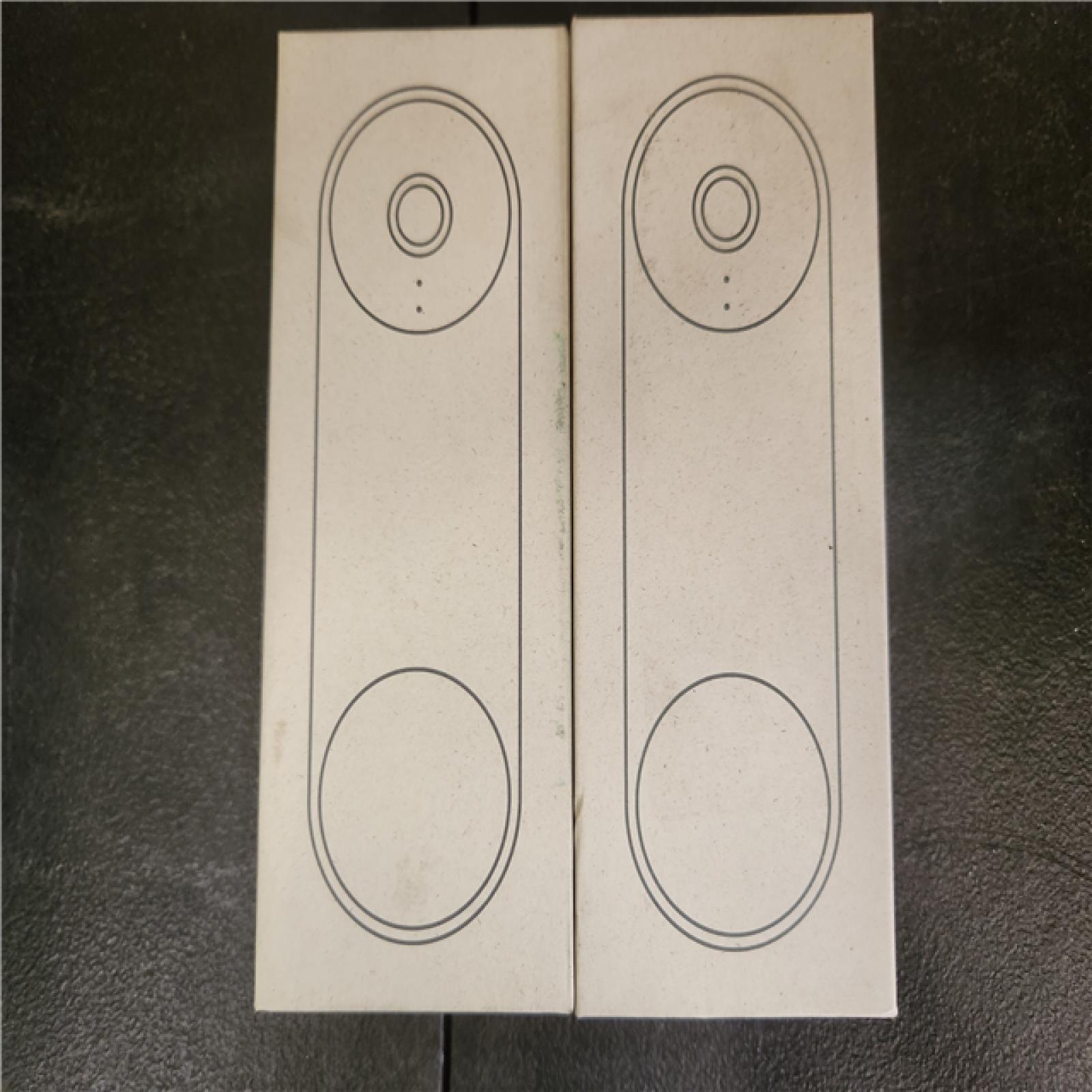 Phoenix AS-IS Google Nest Doorbell (Wired  3rd Gen) - Smart Wi-Fi Video Doorbell Camera (2-Pack)