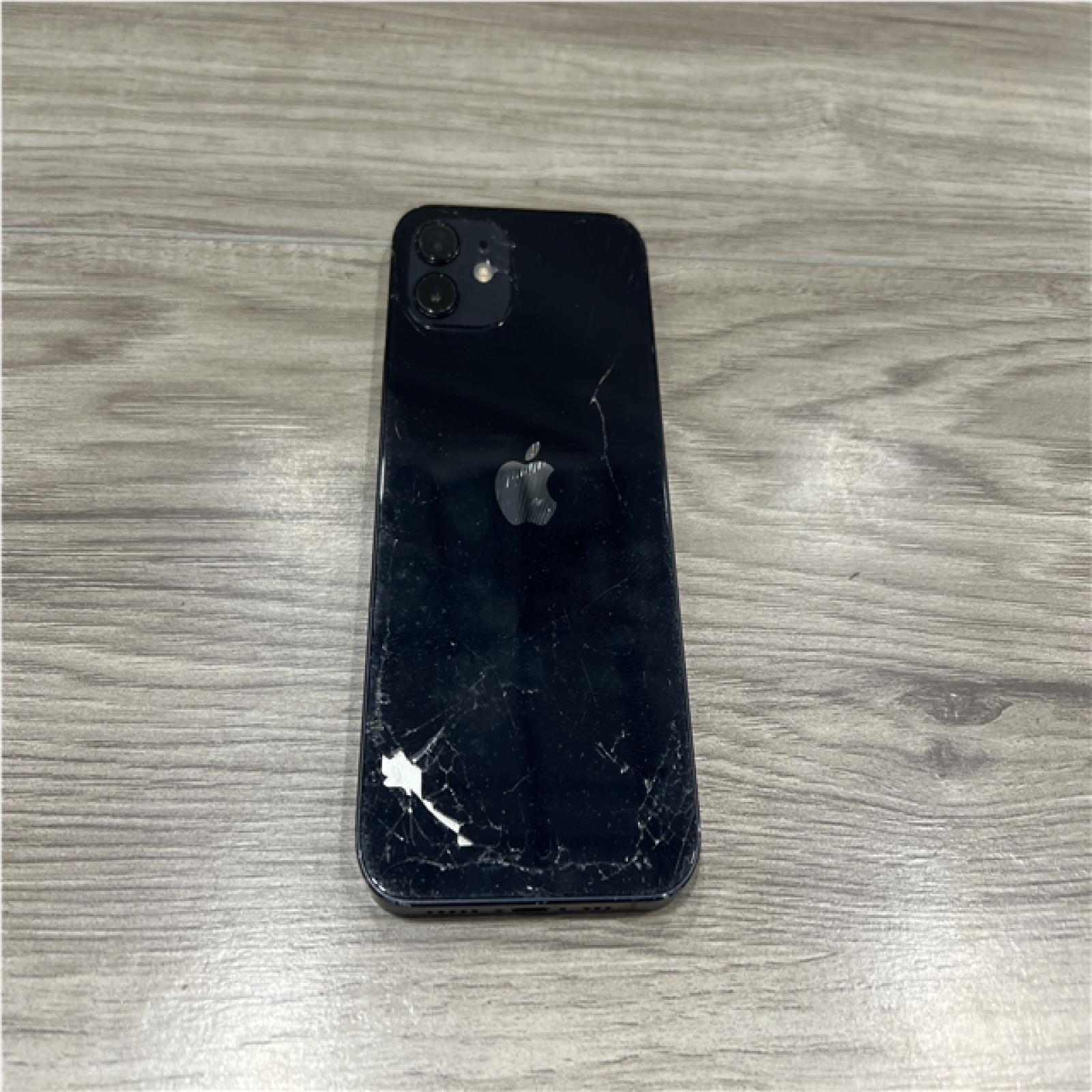 AS-IS  Apple iPhone 12 5G 64GB Black MMPT3LL/A