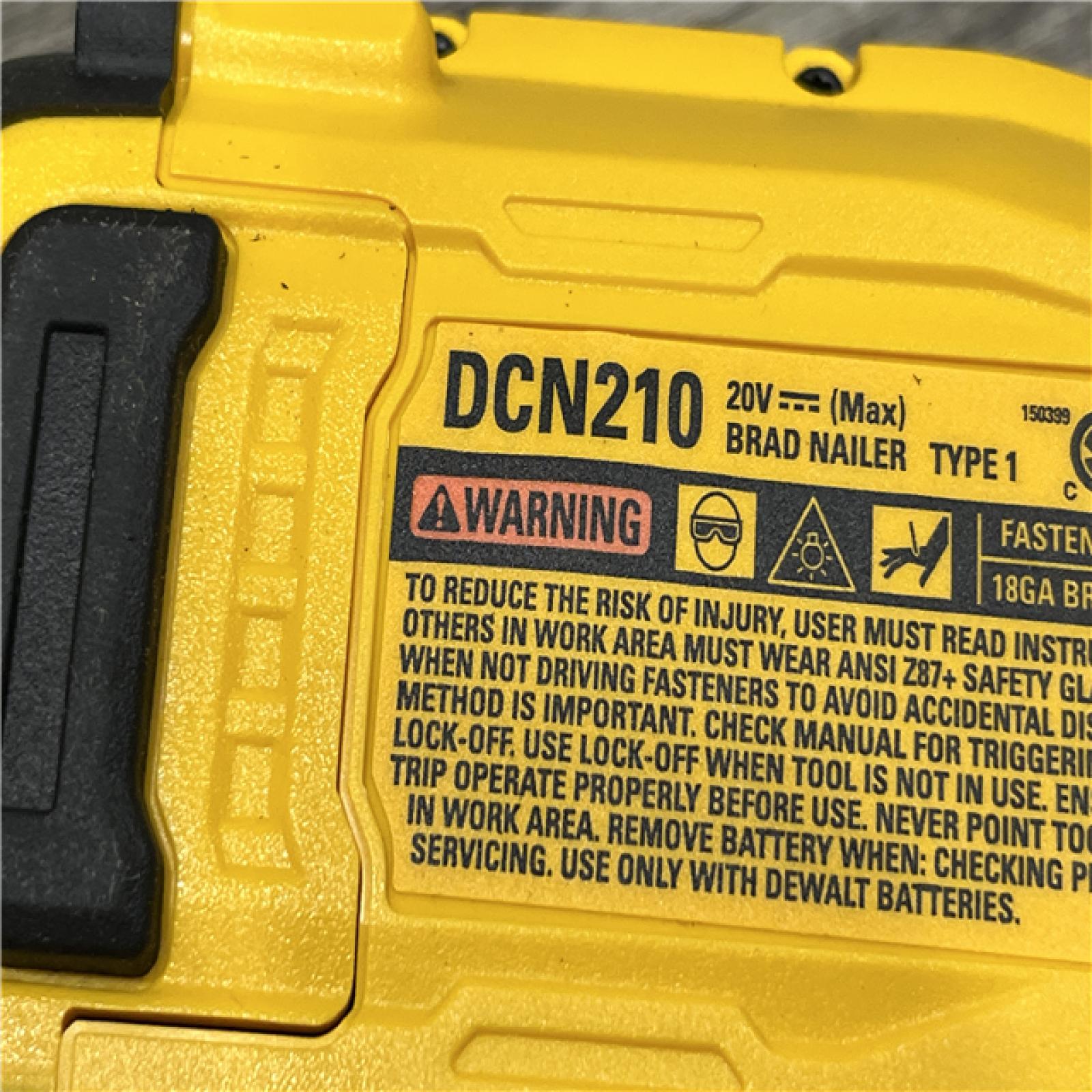 AS-IS DEWALT 20V MAX XR 18 Gauge Cordless Brad Nailer (Tool Only)