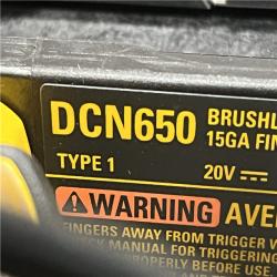 AS-IS DEWALT Cordless 20V MAX XR Angled Finish Nailer (Tool Only)