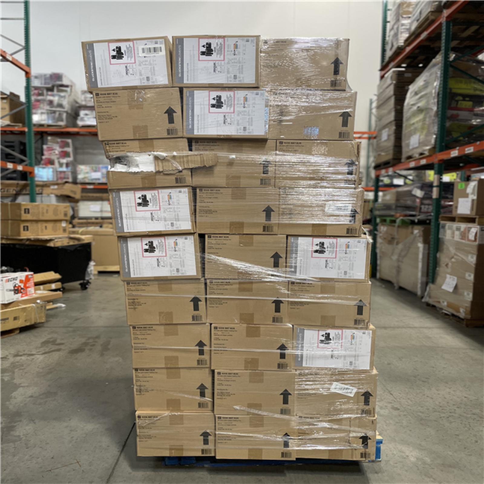 DALLAS LOCATION - Denver 48 in. Integrated LED Indoor White Ceiling Fan with Remote PALLET-(48 UNITS)