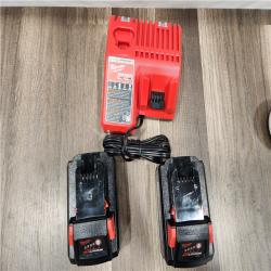 AS-IS Milwaukee M18 18-Volt Lithium-Ion High Output Starter Kit with Two 6.0 Ah Battery and Charger