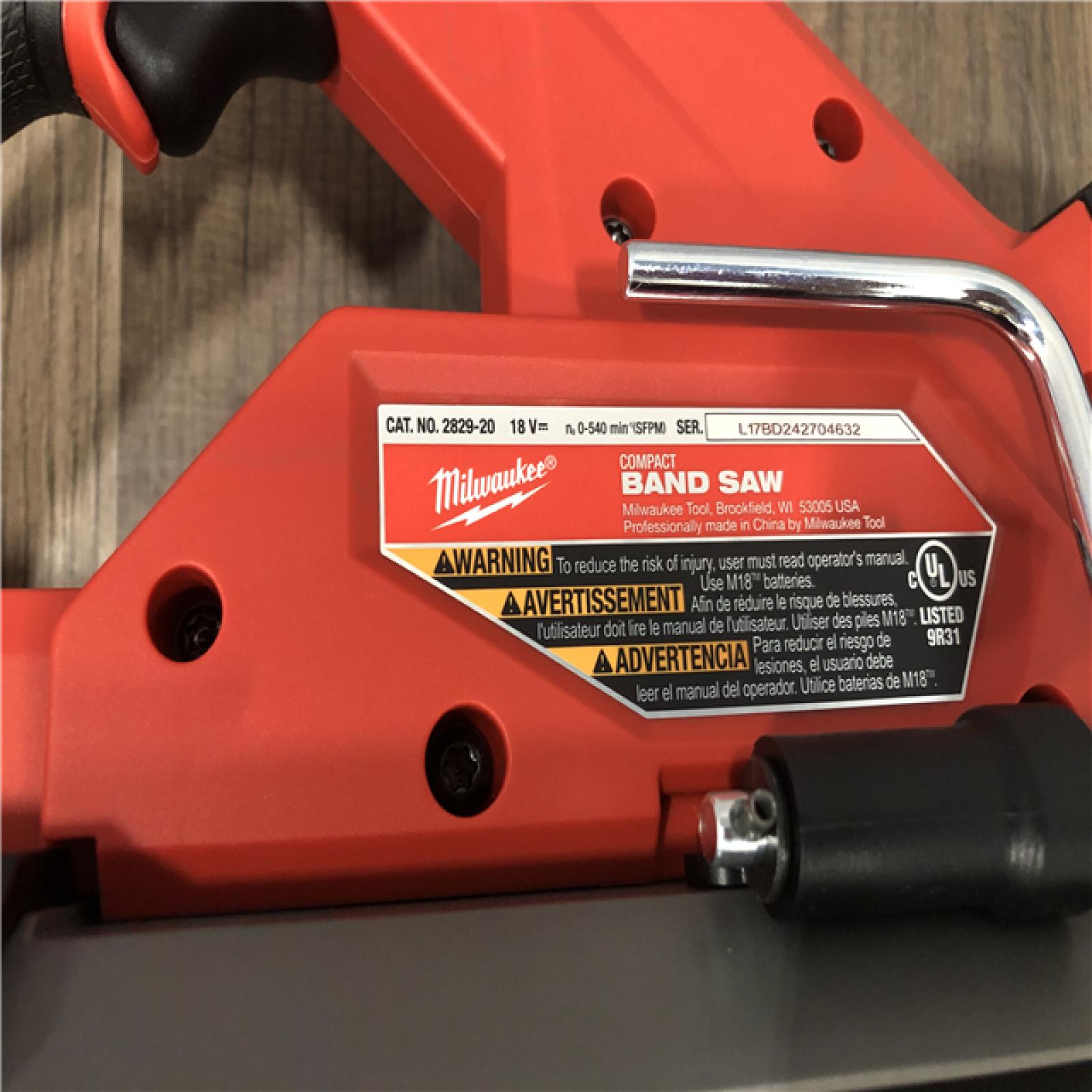 AS-IS Milwaukee  FUEL 18V Lithium-Ion Brushless Cordless Compact Bandsaw (Tool-Only)