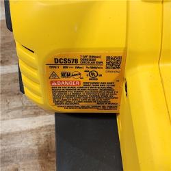 HOUSTON LOCATION - AS-IS DEWALT FLEXVOLT 60V MAX Cordless Brushless 7-1/4 in. Circular Saw with Brake (Tool Only)
