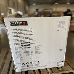 DALLAS LOCATION - Weber 22 in. Smokey Mountain Cooker Smoker in Black with Cover and Built-In Thermometer