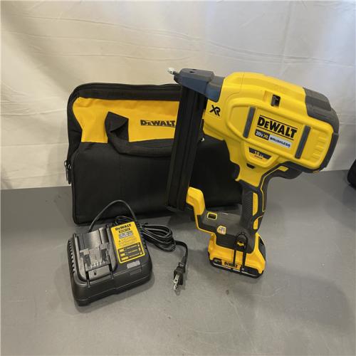 AS-IS - DeWALT 20-Volt MAX 18ga Cordless Brushless Narrow Crown Stapler Kit