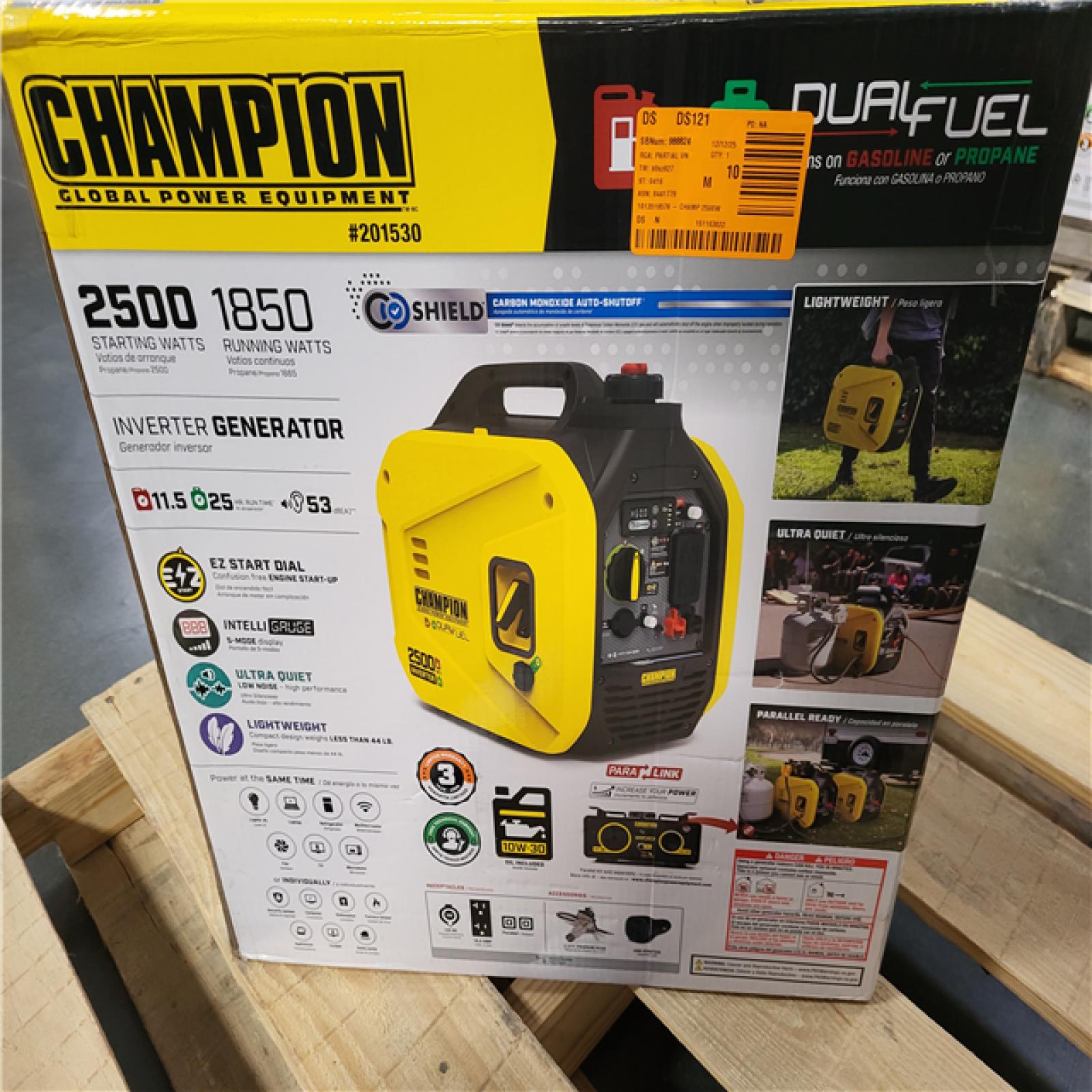 CALIFORNIA AS-IS CHAMPION PORTABLE GENERATOR