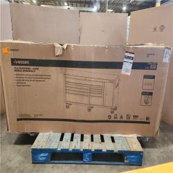 Phoenix LIKE NEW Husky Standard Duty 72 in. W x 20 in. D 10-Drawer Gloss Black Mobile Workbench Cabinet with Solid Wood Top