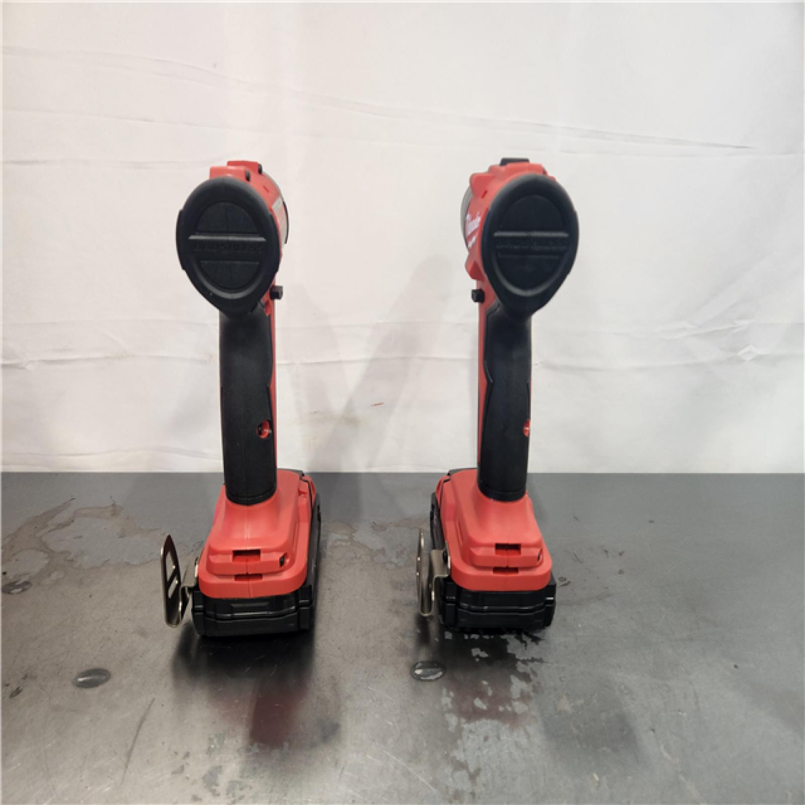 AS-IS- Milwaukee 18V Lithium-Ion Brushless Cordless Compact Drill/Impact Combo Kit