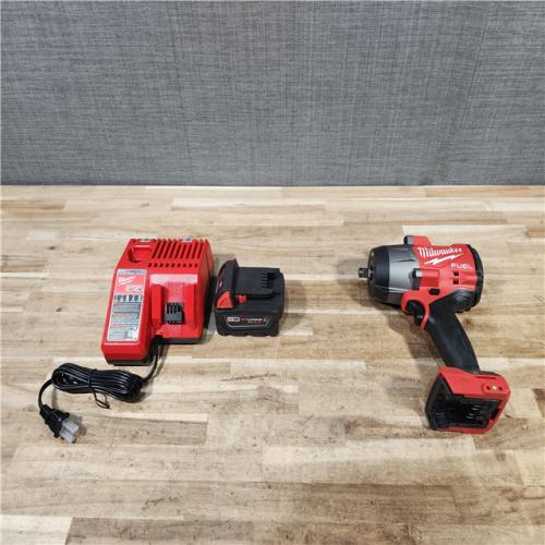 HOUSTON LOCATION - AS-IS (APPEARS LIKE NEW) Milwaukee FUEL 18V Lithium-Ion Brushless Cordless 1/2 in. Impact Wrench w/Friction Ring Kit