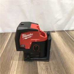 AS-IS Milwaukee 12-Volt Lithium-Ion Cordless Green 125 ft. Cross Line and Plumb Points Laser Level (Tool-Only)