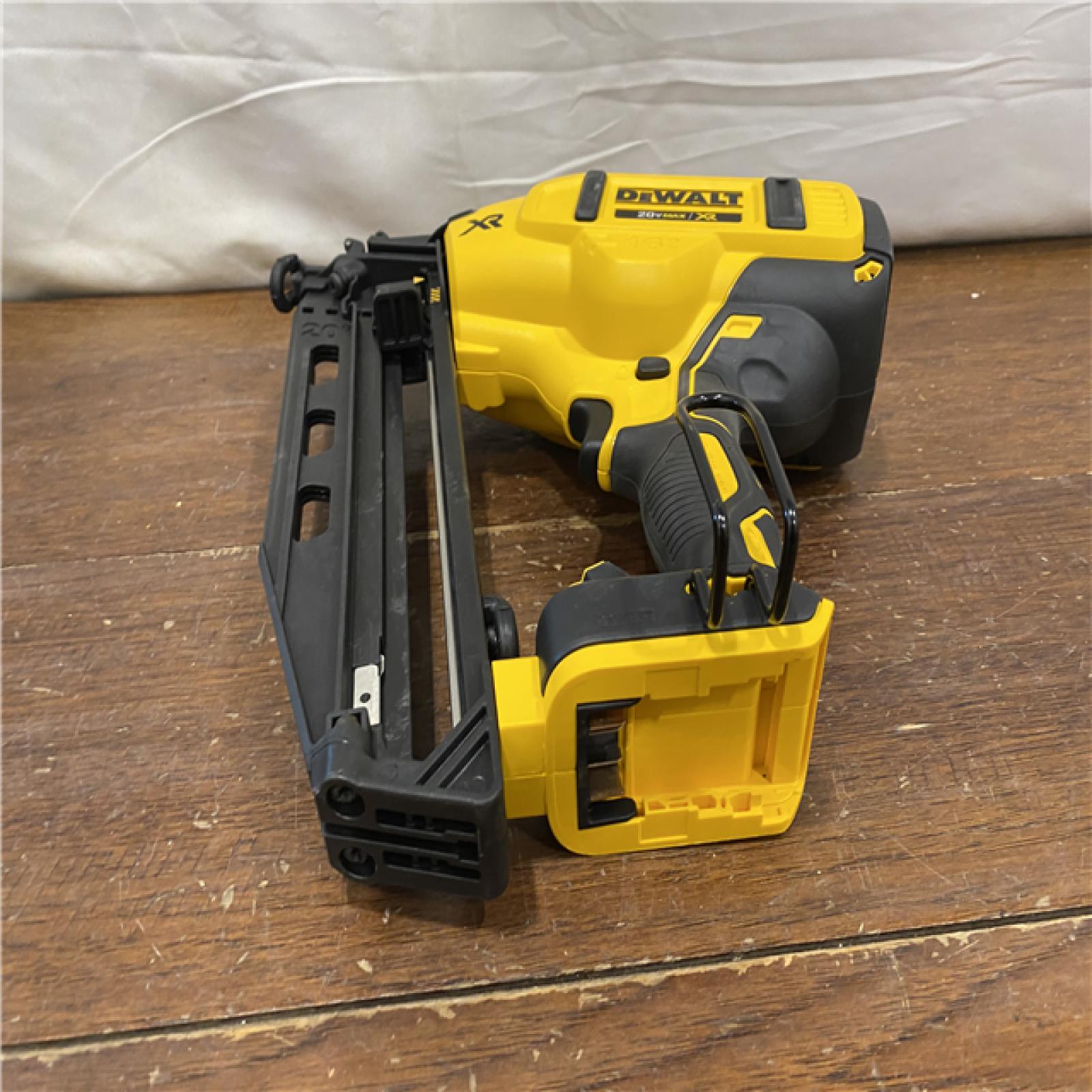AS-IS DEWALT  Cordless 20V MAX XR Angled Finish Nailer (Tool Only)