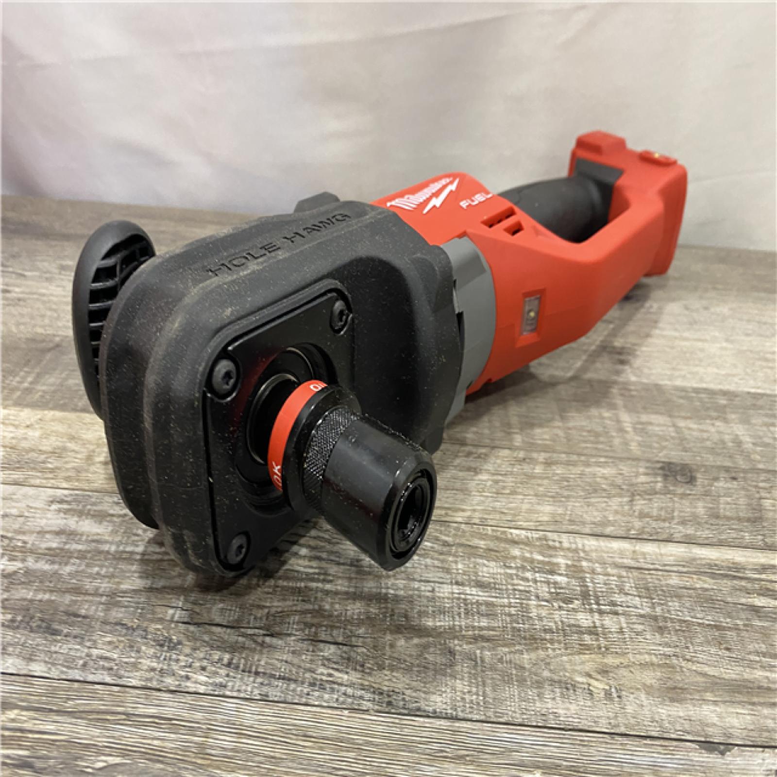 AS-IS Milwaukee FUEL 18V Lithium-Ion Brushless Cordless Hole Hawg 7/16 in. Right Angle Drill W/ Quick-Lok (Tool-Only)