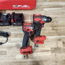 HOUSTON LOCATION - AS - IS Milwaukee FUEL 18V Lithium-Ion Brushless Cordless Hammer Drill and Impact Driver Combo Kit