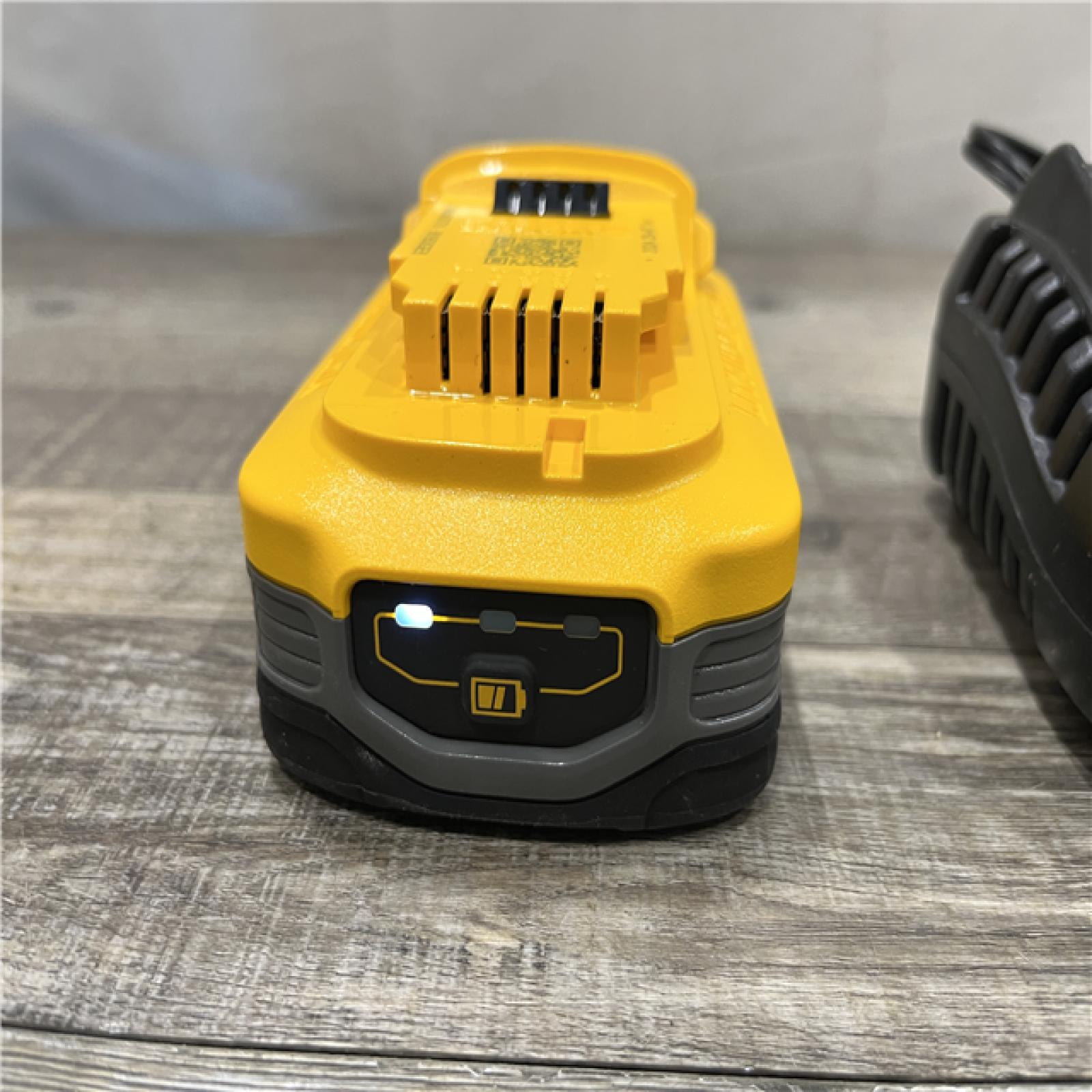 AS-IS DEWALT 20V MAX XR POWERSTACK Lithium-Ion Battery Starter Kit with 5.0Ah Battery and Charger