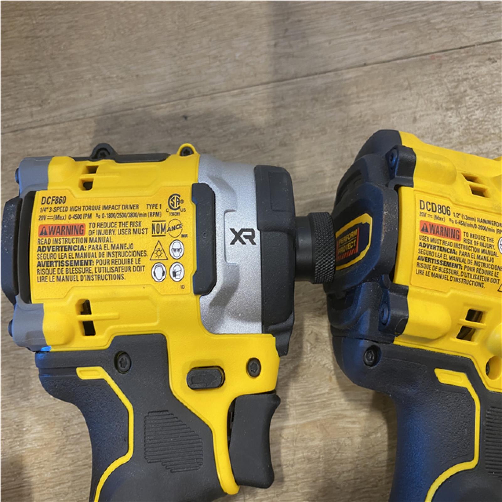 AS-IS DEWALT 20V XR Lithium-Ion Cordless 2-Tool Combo Kit