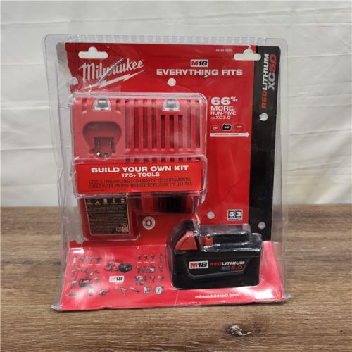NEW! Milwaukee M18 18-Volt Lithium-Ion XC Starter Kit with (1) 5.0Ah Battery and Charger