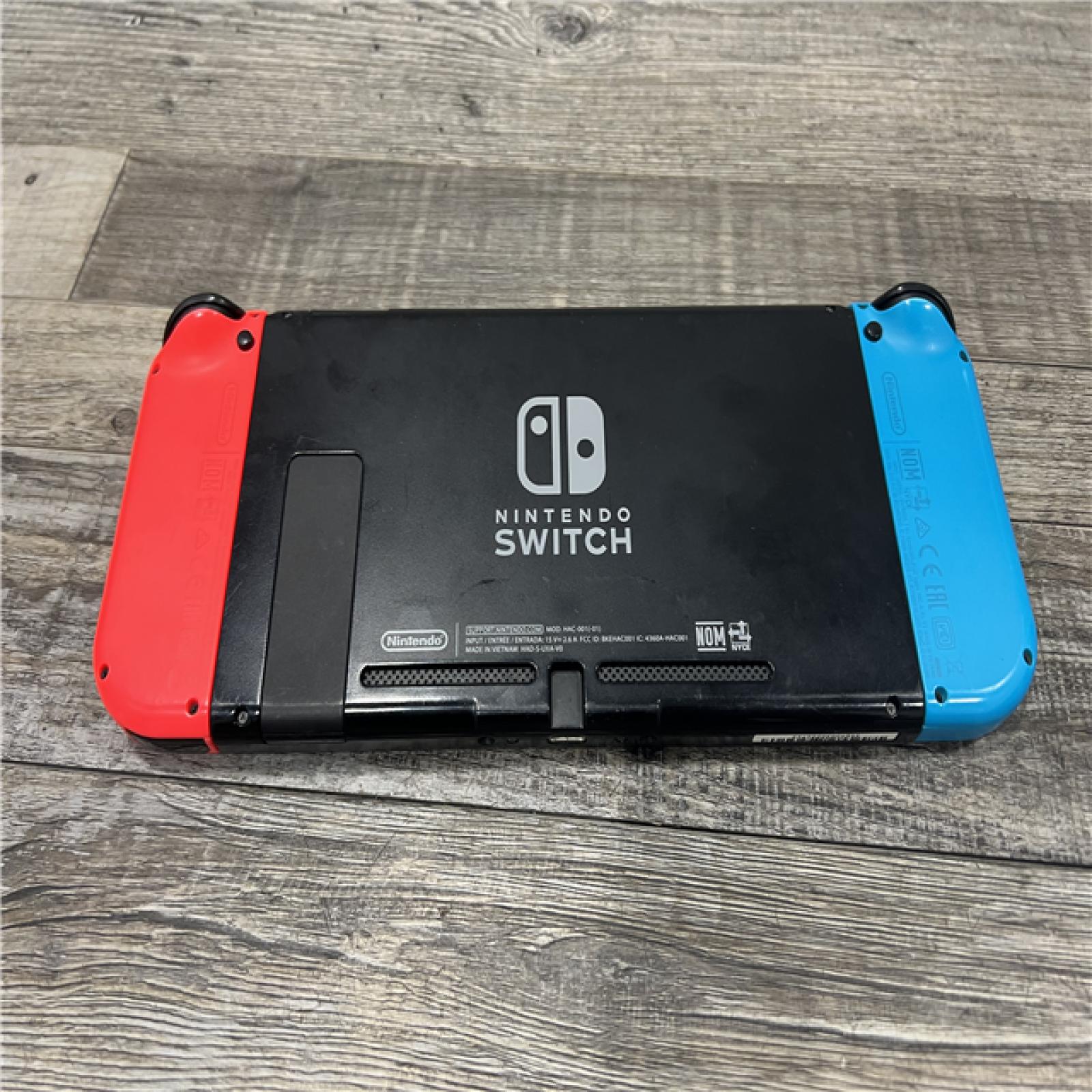 AS-IS Nintendo Switch -Neon Blue Joy-Con & Neon Red