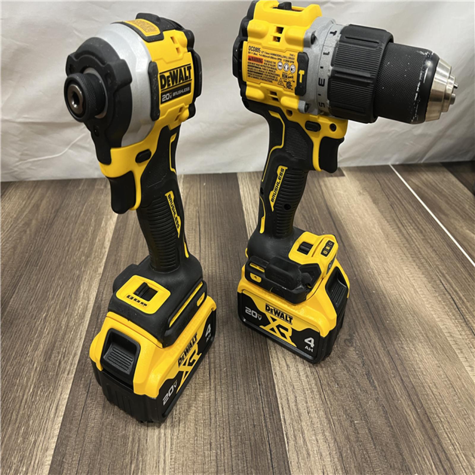 GOOD DEWALT 20V MAX XR Hammer Drill and ATOMIC Impact Driver 2 Tool Cordless Combo Kit with (2) 4.0Ah Batteries, Charger, and Bag