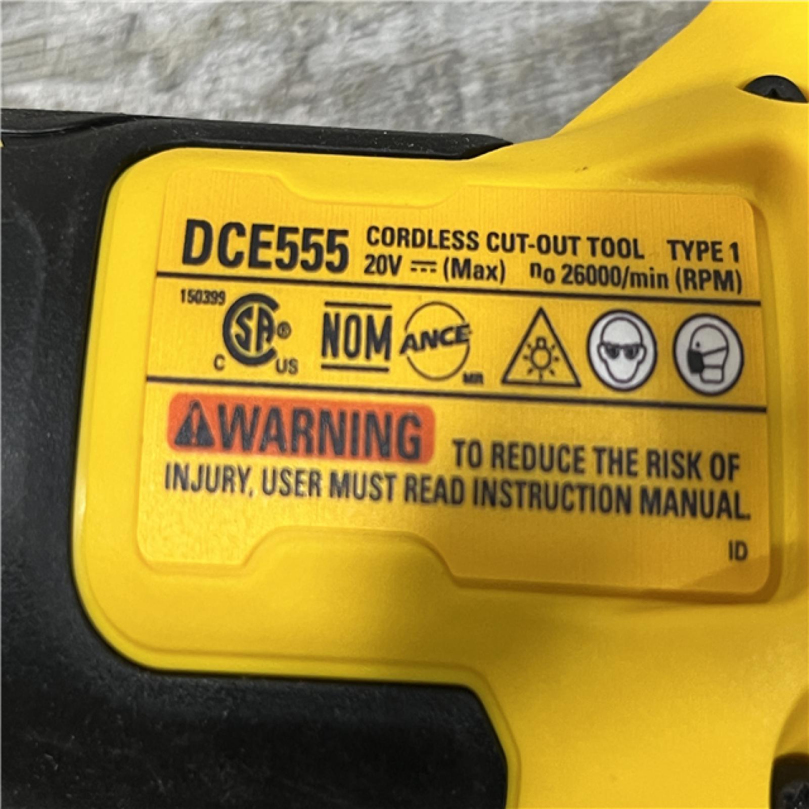 AS-IS DEWALT XR 20V Lithium-Ion Cordless Rotary Drywall Cut-Out Tool (Tool Only)