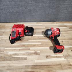HOUSTON LOCATION - AS-IS Milwaukee  FUEL 18V Lithium-Ion Brushless Cordless 1/2 in. Impact Wrench w/Friction Ring Kit