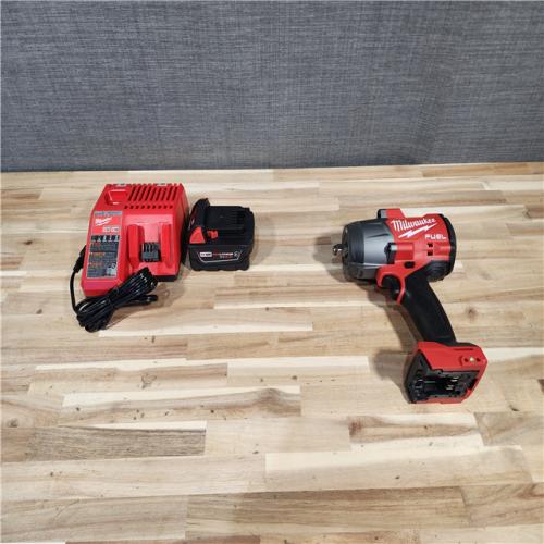 HOUSTON LOCATION - AS-IS Milwaukee  FUEL 18V Lithium-Ion Brushless Cordless 1/2 in. Impact Wrench w/Friction Ring Kit