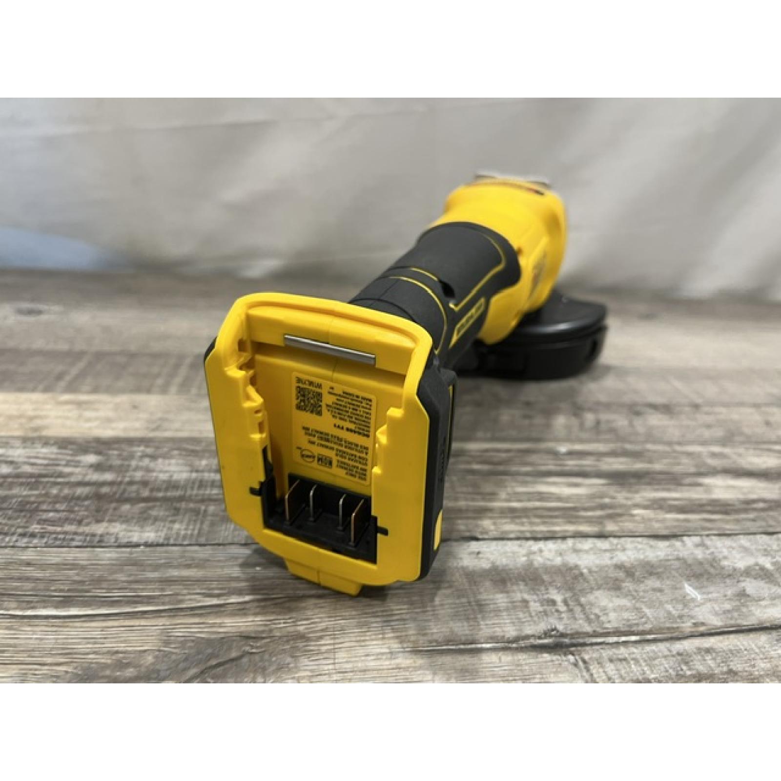 AS-IS DEWALT 20V MAX Cordless Brushless 4-1/2 in. Angle Grinder with Paddle Switch (Tool Only)