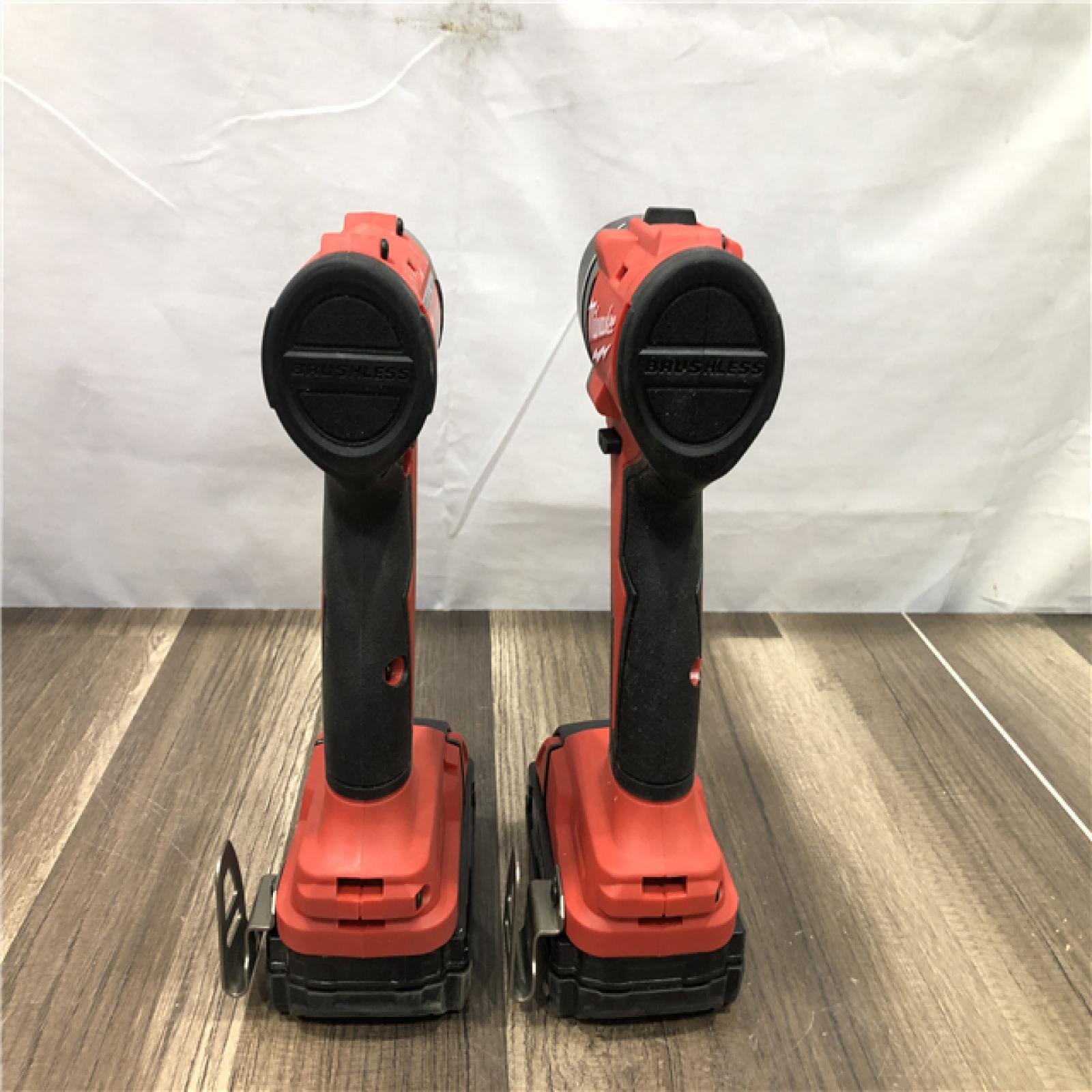 AS-IS Milwaukee 18V Lithium-Ion Brushless Cordless Compact Drill/Impact Combo Kit