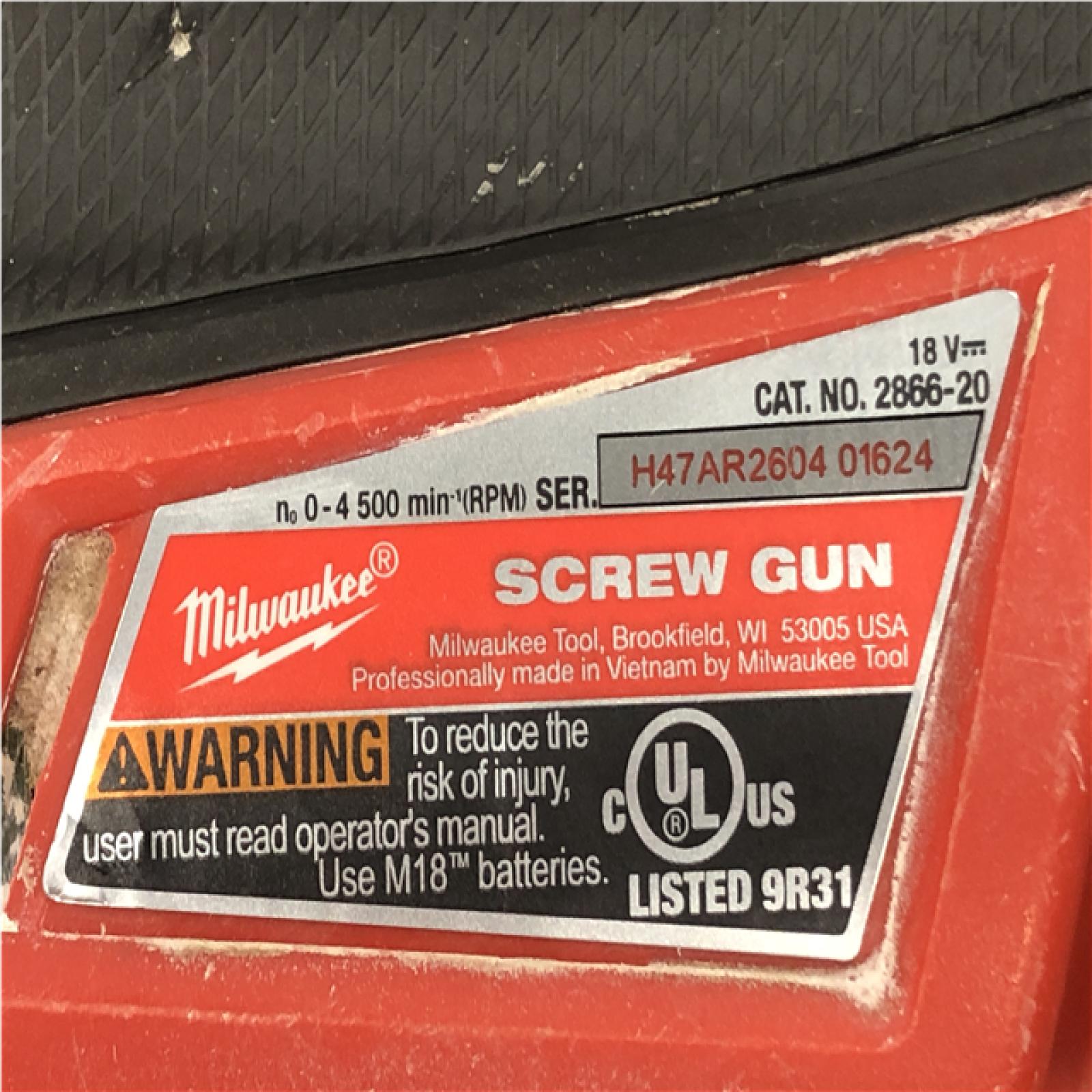 AS-IS Milwaukee FUEL 18V Lithium-Ion Brushless Cordless Drywall Screw Gun (Tool-Only)