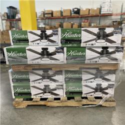 DALLAS LOCATION- Hunter Beck 42 in. LED Indoor Matte Black Ceiling Fan with Light PALLET-(23 UNITS)