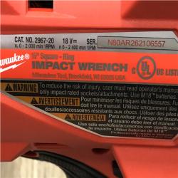AS-IS Milwaukee FUEL 18V Lithium-Ion Brushless Cordless 1/2 in. Impact Wrench with Friction Ring (Tool-Only)