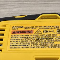 AS-IS DEWALT Cordless 3-Speed Oscillating Multi Tool Kit