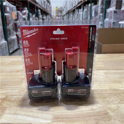 NEW! - Milwaukee M12 12-Volt Lithium-Ion XC Extended Capacity 3.0Ah Battery Pack 3.0Ah (2-Pack)