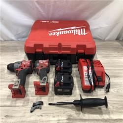 AS-IS Milwaukee FUEL 18V Lithium-Ion Cordless Hammer Drill and Impact Driver Combo Kit