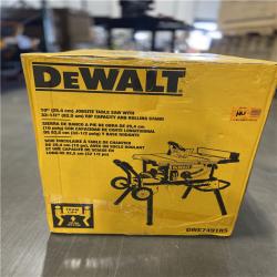 AS-IS - DEWALT 15 Amp Corded 10 in. Job Site Table Saw with Rolling Stand