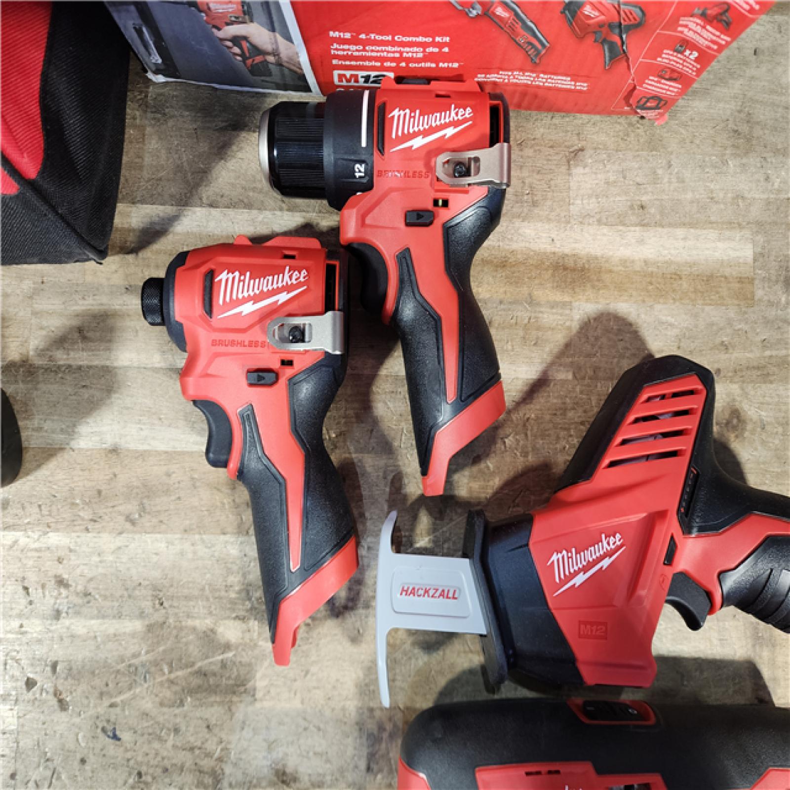 HOUSTON LOCATION - AS-IS Milwaukee 12V Lithium-Ion Brushless Cordless Subcompact Drill and Impact Driver Kit