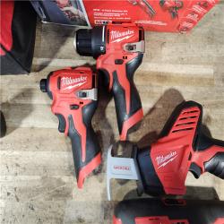 HOUSTON LOCATION - AS-IS Milwaukee 12V Lithium-Ion Brushless Cordless Subcompact Drill and Impact Driver Kit