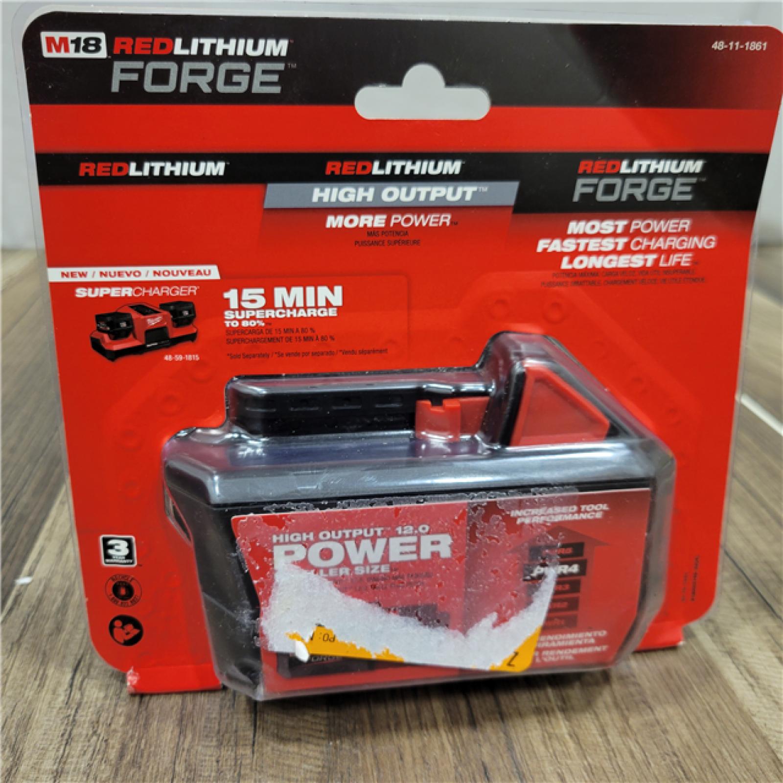 NEW! Milwaukee 48-11-1861 18V M18 REDLITHIUM FORGE HIGH OUTPUT XC6.0 Battery
